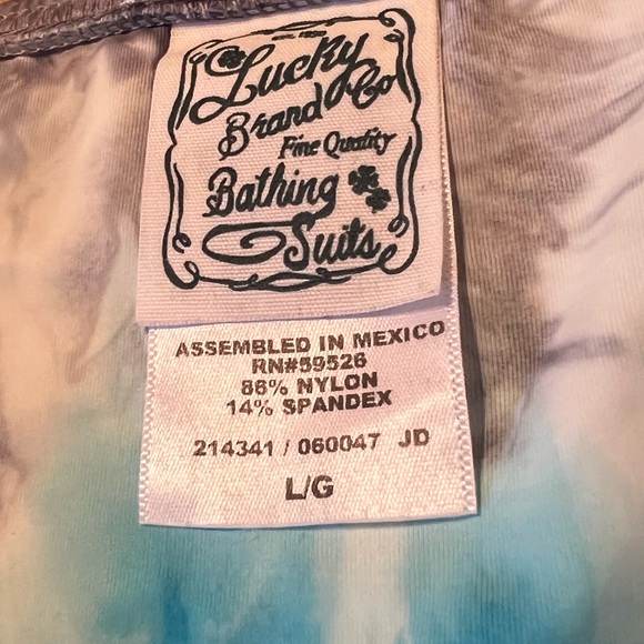Lucky Brand Co Bathing Suits 2 Piece Bikini Sz L - Picture 9 of 10